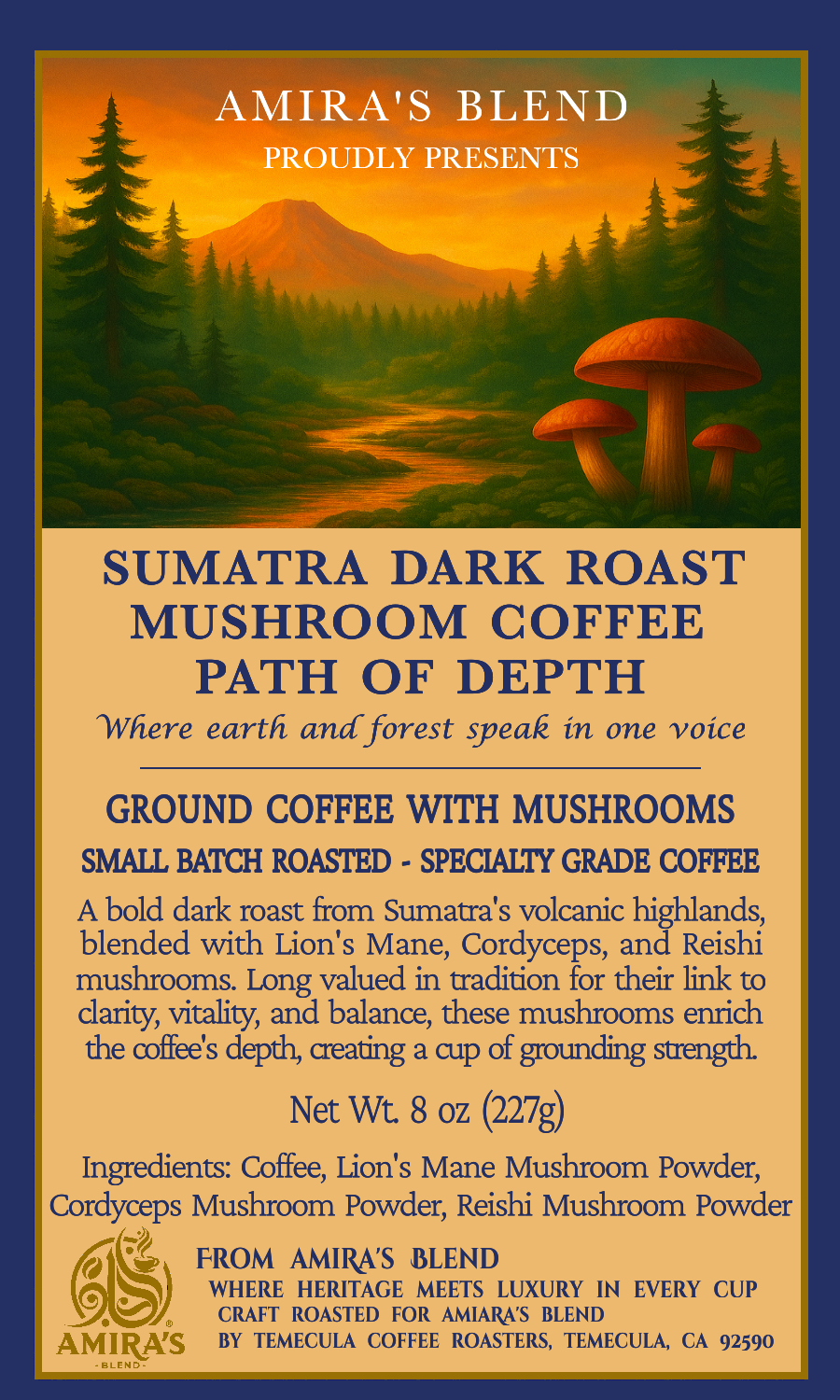 Sumatra Dark Roast Mushroom Coffee– Path of Depth