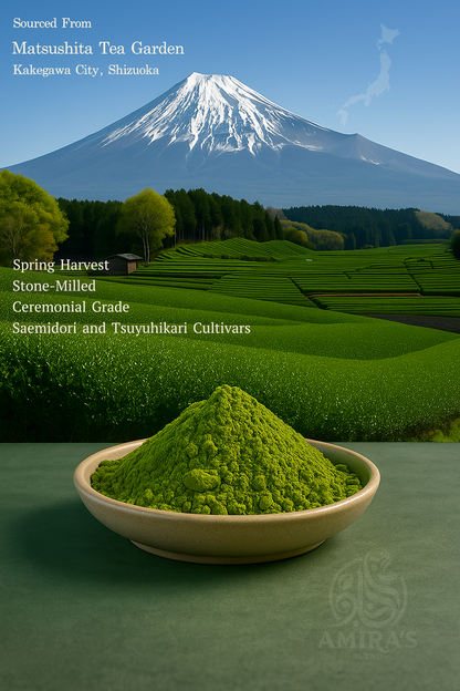 Amira’s Clarity Blend – Japanese Ceremonial Grade Matcha 1oz