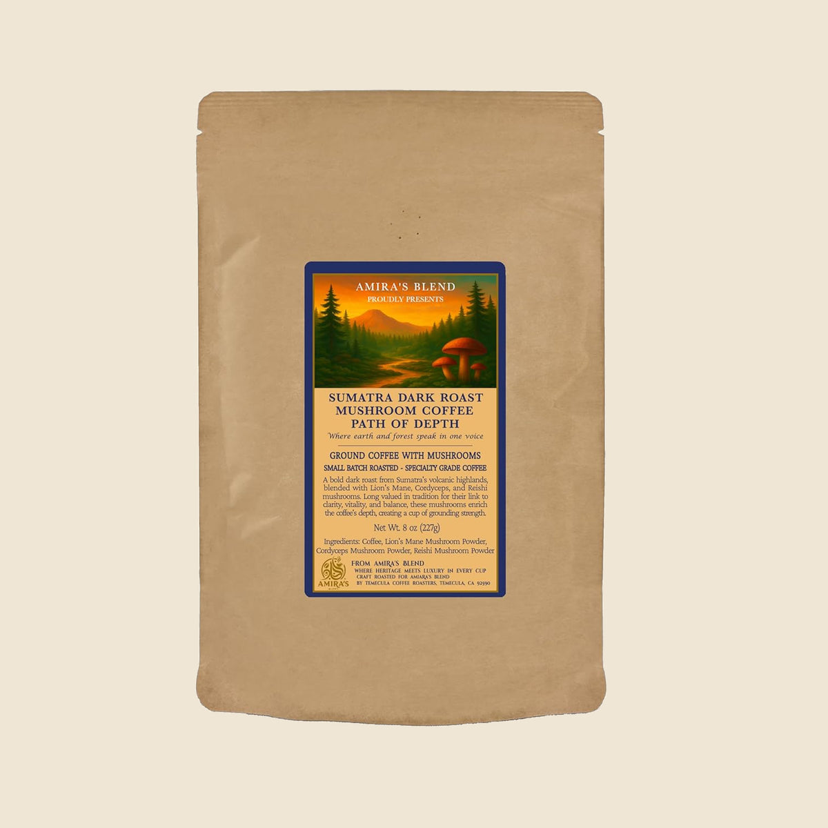 Sumatra Dark Roast Mushroom Coffee– Path of Depth